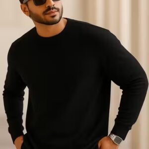 Private Label Mens Black Colour Full Selps T Shirt Freee Size