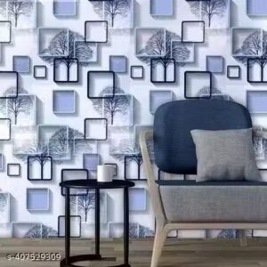 Private Label Loyal Wallpaper for Bedroom Blue Colour
