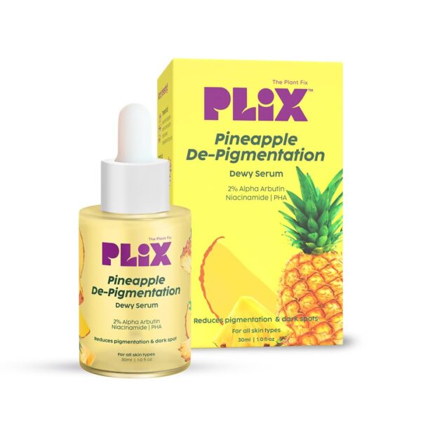 The Plant Fix Plix Alpha Arbutin Pineapple De Pigmentation Dewy Face Serum 30ml
