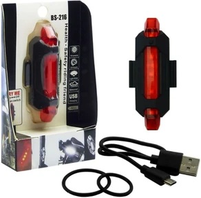 Private Label CYCLE RECHARGEABLE AND VALVE LIGHT LED Rear Break Light Red