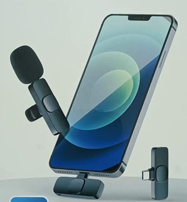 KB K8 Wireless Collar Mic forType C Android Cell PhoneTablets iPhone Microphone