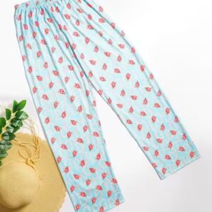 Private Label Womens Printed Imported Payjamas Size free Sky