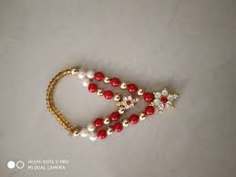 Private Label Ladu Gopal Mala Jewellery Red Colour
