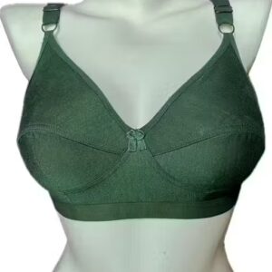 Private Label Olive Green Hosiery Bra For Women 34 Size