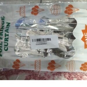 Private Label Happy Birthday Decoration Kit Silver Curtains