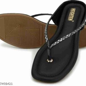 Private Label Black Strep Slipper For Women Size 39