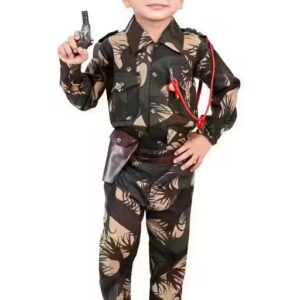 Private Label Kids Boye Army Dress Green Colour 30 Size
