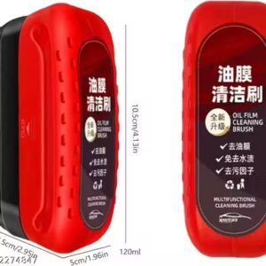 Private Label Automotive Oil Film Cleaning Brush Red