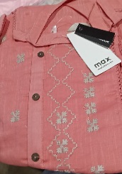 Max Women Pink Colour Kurti M Size