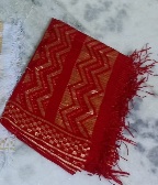 Private Label BANARASI SILK RASAL DUPATTA Red And Golden Colour