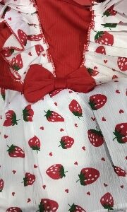 Private Label Kids Dress Red And White Colour Free Size