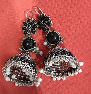 Private Label Womens Oxidise Black Earing