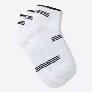 Teamspirit Pack of 3 Knitted Ankle Length Socks White Colour