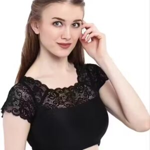 Private Label Black Colour Women Blouse Xl Size