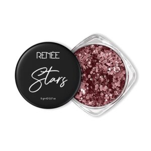 RENEE Stars Face And Body Glitter Rose Gold 5 Gm