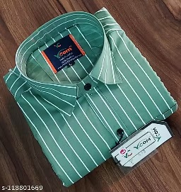 Private Label Men L Size Shirts Green Colour