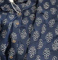 Private Label Womens Cotton Top And Pant Set Navy Colour L Size