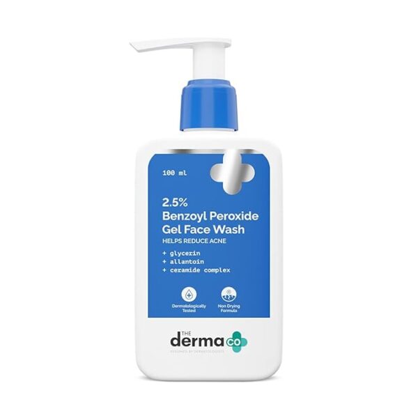 The Derma Co Benzoyl Peroxide Gel Face Wash 100ml
