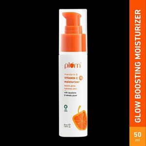 Plum Vitamin C Moisturizer With Mandarin Boosts Glow Nourishes skin 50 ml