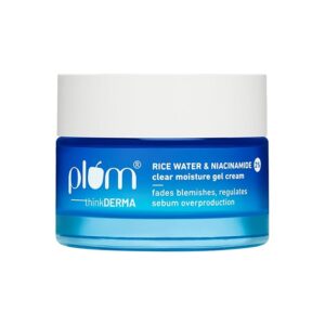 Plum Niacinamide Rice Water Superlight Gel Cream Moisturizer for Face 50g