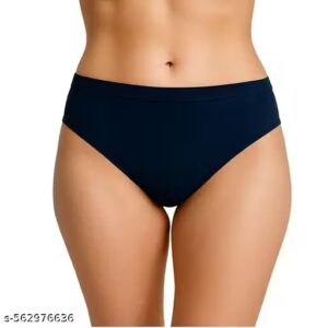 Private Label Women High Waist Seamless Comfort Panty Blue Colour 90Cm