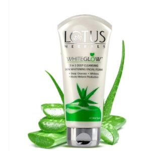 Lotus Herbals WhiteGlow 3 in 1 Deep Cleansing Skin Whitening Facial Foam 100 g