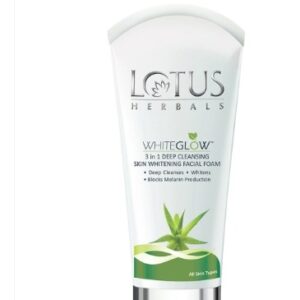 Lotus Herbals WhiteGlow 3 in 1 Deep Cleansing Skin Whitening Facial Foam 50 g