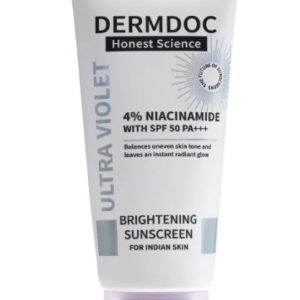 DERMDOC 4 PERCENT Niacinamide Brightening Sunscreen with SPF 50 60GM