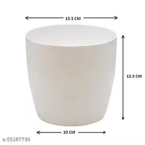 Private Label White Colour Flower Pot Pack Of 5