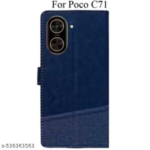Private Label Poco C71 Back Cover Blue Colour