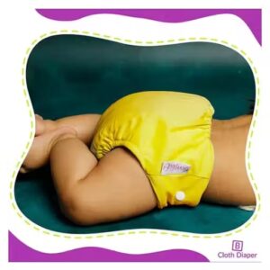 Private Label Soft Adjustable Babies Neppies 1 Dipper 1 Insert Yellow Colour