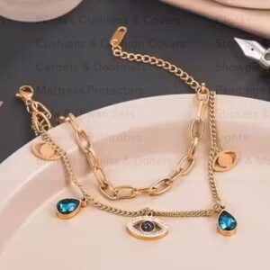Private Label Stainless Steel Eyes Bracelet For Women