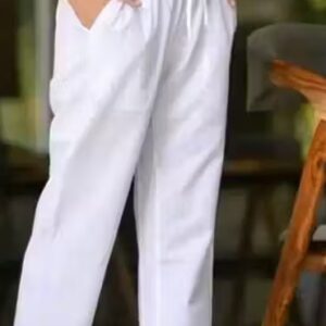 Private Label Trouser Pent White Colour For Women Free Size