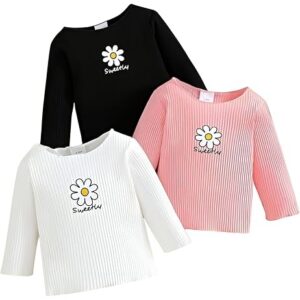 Private Label Kids Girls Top Pack Of 3 Multi Colour Free Size