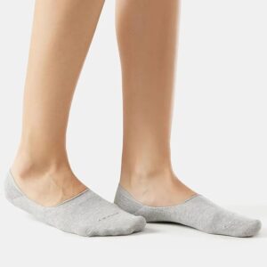 Jockey 7484 Womens Microfiber and Compact Cotton Stretch No Show Socks Grey Colour