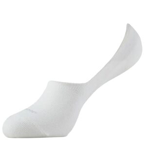 Jockey 7484 Womens Microfiber and Compact Cotton Stretch No Show Socks White