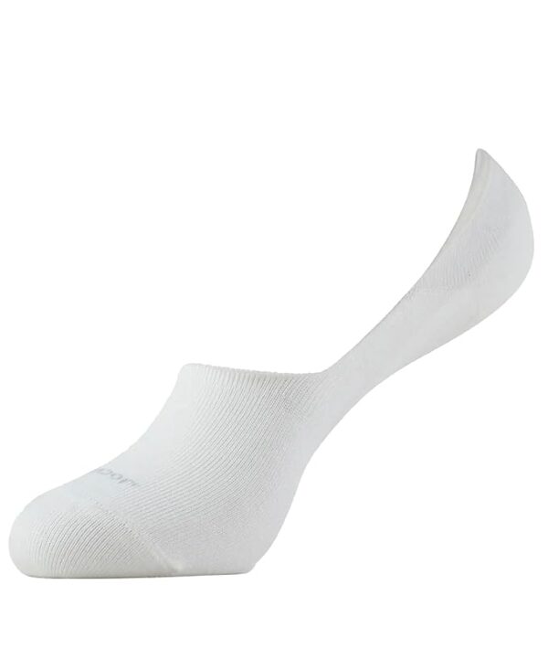 Jockey 7484 Womens Microfiber and Compact Cotton Stretch No Show Socks White