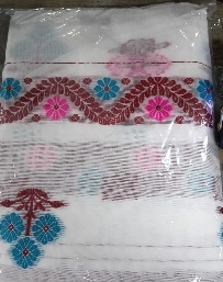 Private Label Women White Colour Hand LomSaree