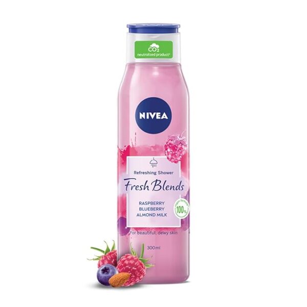 Nivea Fresh Blends Raspberry with Natural Fruit Body Wash 300ml