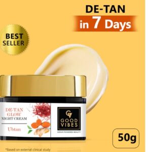 Goodvibesonly De Tan Glow Night Cream Ubtan 50G