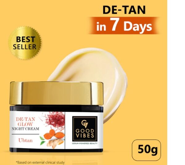 Goodvibesonly De Tan Glow Night Cream Ubtan 50G