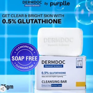 DERMDOC 0 5 percent Glutathione Cleansing Soap Bar 75 gm