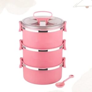 Private Label 3 layers Lunch Box PINK