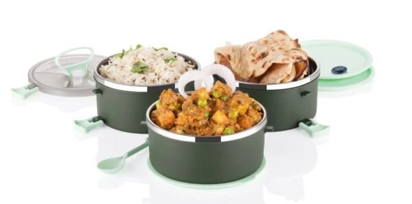 Private Label 3 layers Lunch Box GREEN