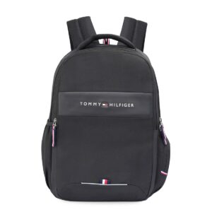 Tommy Hilfiger Joshua Polyester Unisex 15 Inch Laptop Backpack Black
