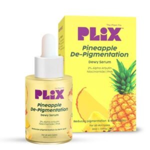 The Plant Fix Plix 2 PERCENT Alpha Arbutin Pineapple De Pigmentation Dewy Face Serum 30ml