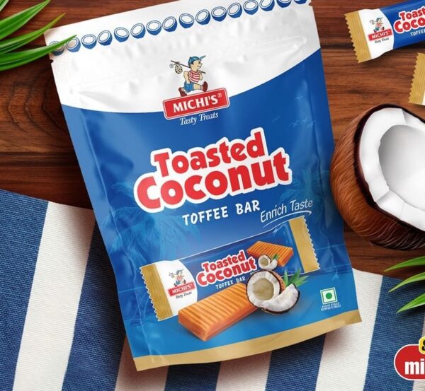 Michis Toasted Coconut Flavoured Candy Toffee 175g