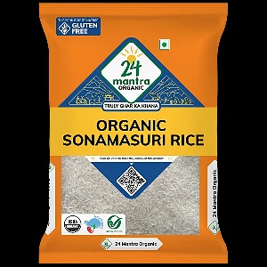 24 Mantra Organic Sonamasuri Rice 5 kg Pouch