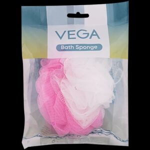 Vega Soft Sponge BA Exfoliates Skin Durable 1 pc Pink