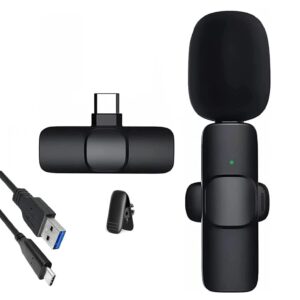 K8 2 in 1 Wireless Gordhan Studio Lavalier Microphone ClipOn Mic
